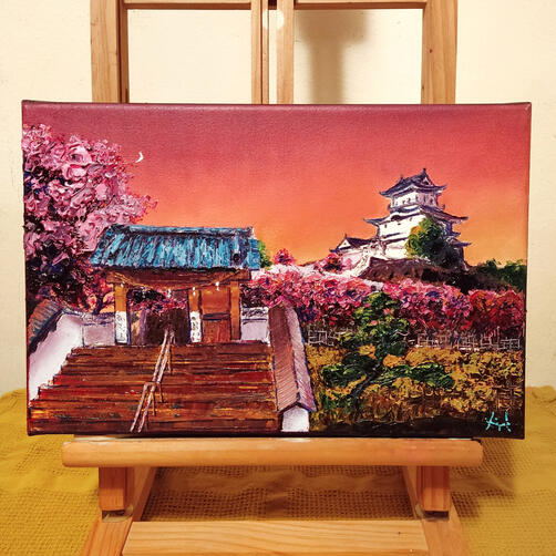 Sunset at Kakegawa Castle
